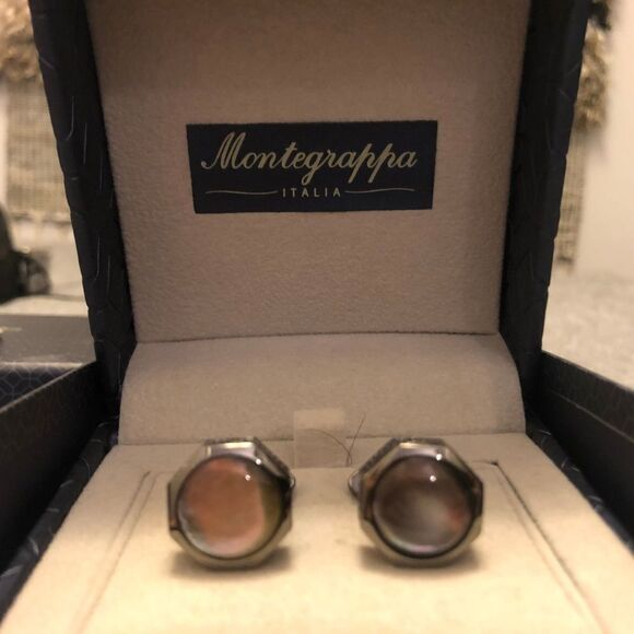 MONTEGRAPPA Privelege Cuff links - Silver - Picture 6 of 6